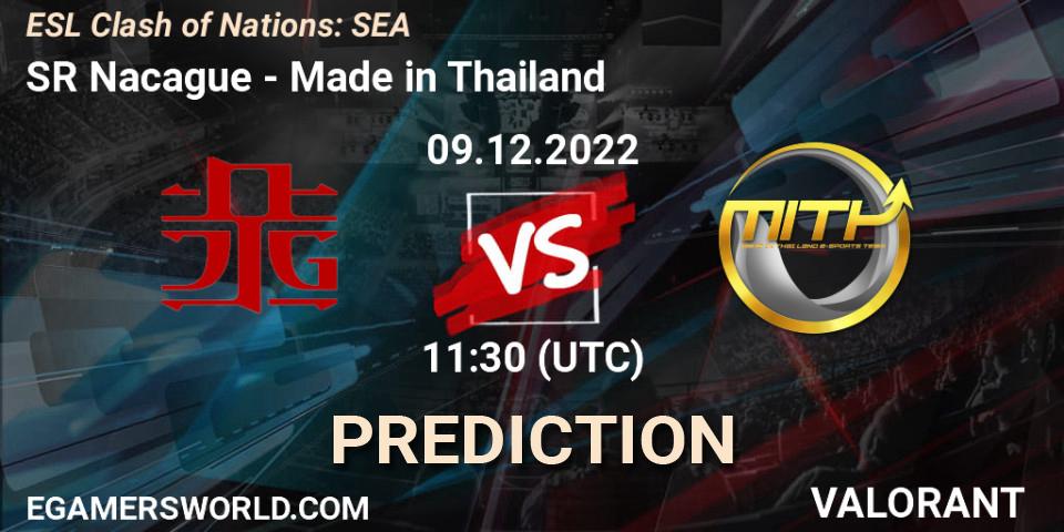 SR Nacague - Made in Thailand: Maç tahminleri. 09.12.22, VALORANT, ESL Clash of Nations: SEA