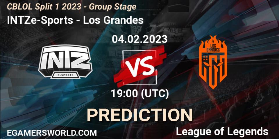 INTZ e-Sports - Los Grandes: Maç tahminleri. 04.02.23, LoL, CBLOL Split 1 2023 - Group Stage