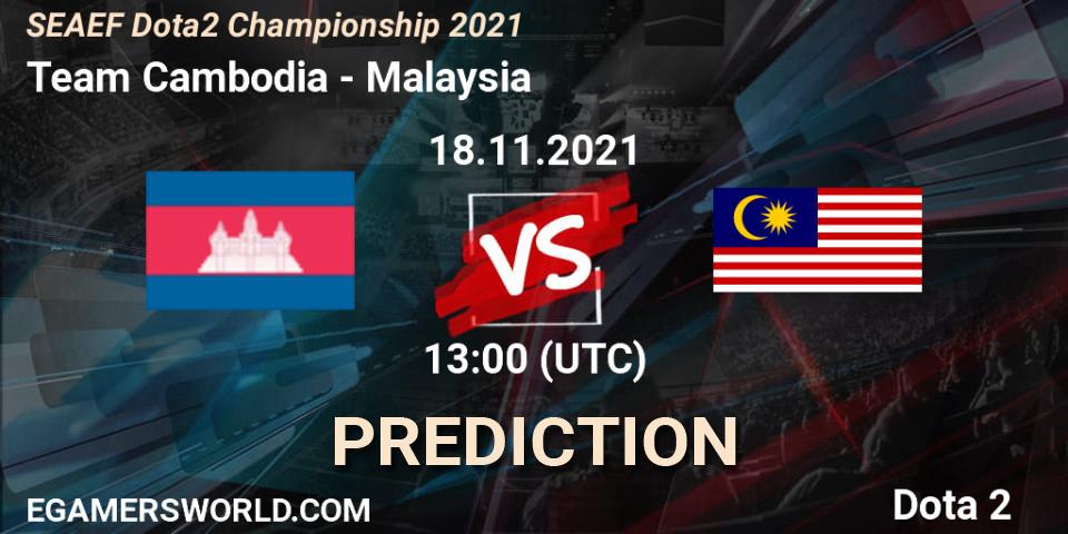 Team Cambodia - Team Malaysia: Maç tahminleri. 18.11.2021 at 13:37, Dota 2, SEAEF Dota2 Championship 2021