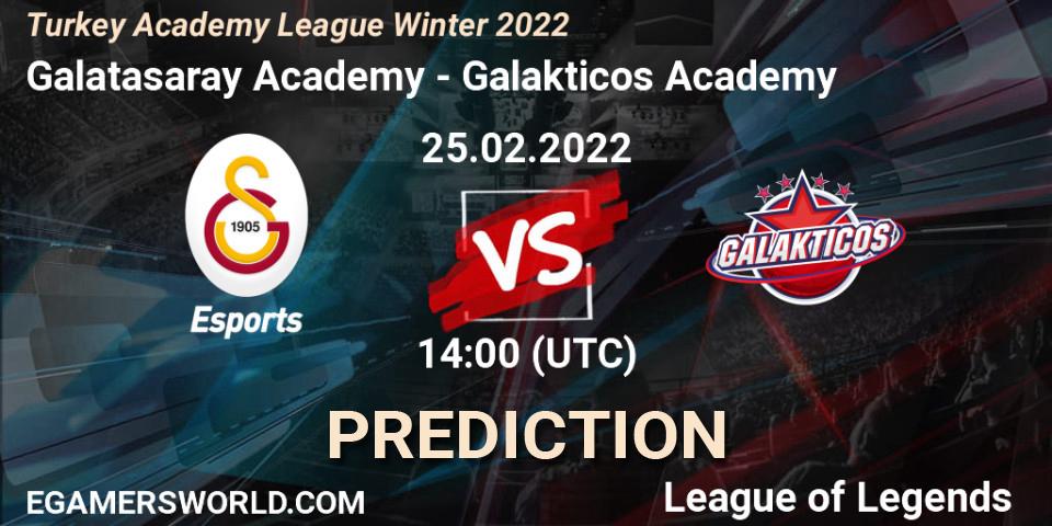 Galatasaray Academy - Galakticos Academy: Maç tahminleri. 25.02.2022 at 14:00, LoL, Turkey Academy League Winter 2022