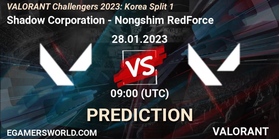 Shadow Corporation - Nongshim RedForce: Maç tahminleri. 28.01.23, VALORANT, VALORANT Challengers 2023: Korea Split 1