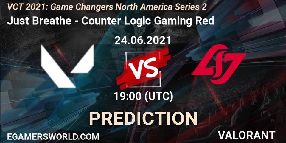 Just Breathe - Counter Logic Gaming Red: Maç tahminleri. 24.06.2021 at 19:00, VALORANT, VCT 2021: Game Changers North America Series 2