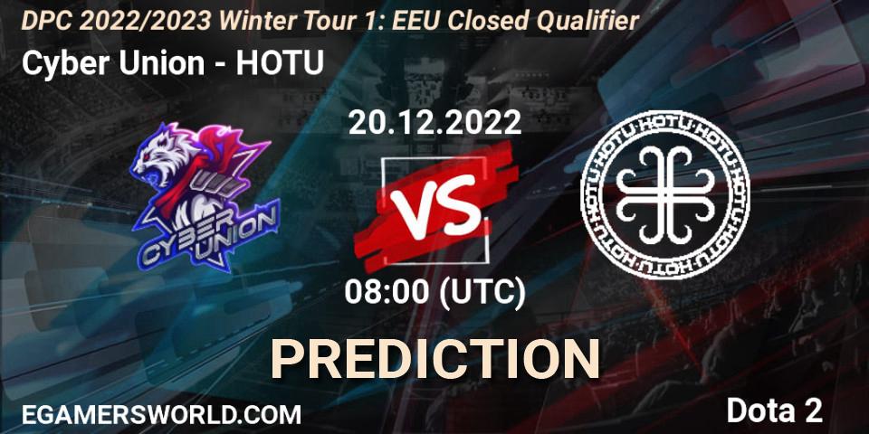 Cyber Union - HOTU: Maç tahminleri. 20.12.22, Dota 2, DPC 2022/2023 Winter Tour 1: EEU Closed Qualifier