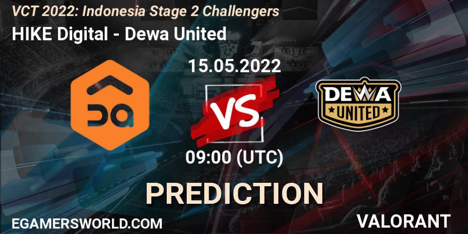HIKE Digital - Dewa United: Maç tahminleri. 15.05.2022 at 09:00, VALORANT, VCT 2022: Indonesia Stage 2 Challengers