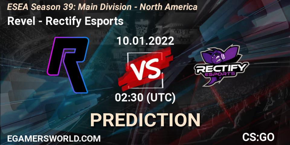 Revel - Rectify Esports: Maç tahminleri. 10.01.2022 at 01:00, Counter-Strike (CS2), ESEA Season 39: Main Division - North America
