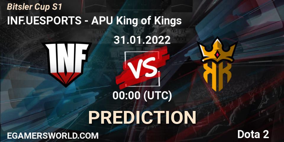 INF.UESPORTS - APU King of Kings: Maç tahminleri. 30.01.2022 at 21:05, Dota 2, Bitsler Cup S1