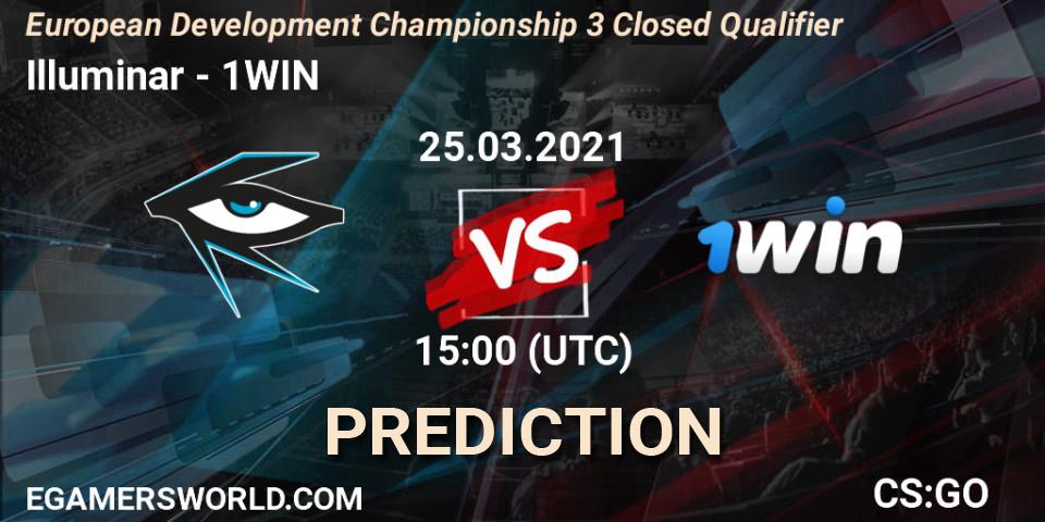 Illuminar - 1WIN: Maç tahminleri. 25.03.2021 at 16:00, Counter-Strike (CS2), European Development Championship 3 Closed Qualifier