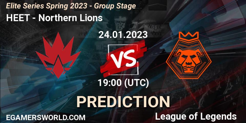 HEET - Northern Lions: Maç tahminleri. 24.01.2023 at 19:00, LoL, Elite Series Spring 2023 - Group Stage