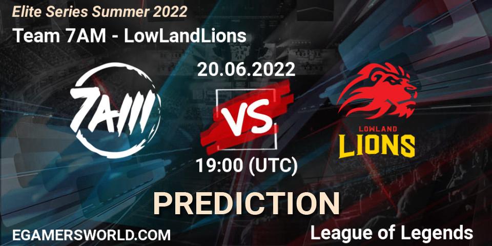 Team 7AM - LowLandLions: Maç tahminleri. 20.06.22, LoL, Elite Series Summer 2022