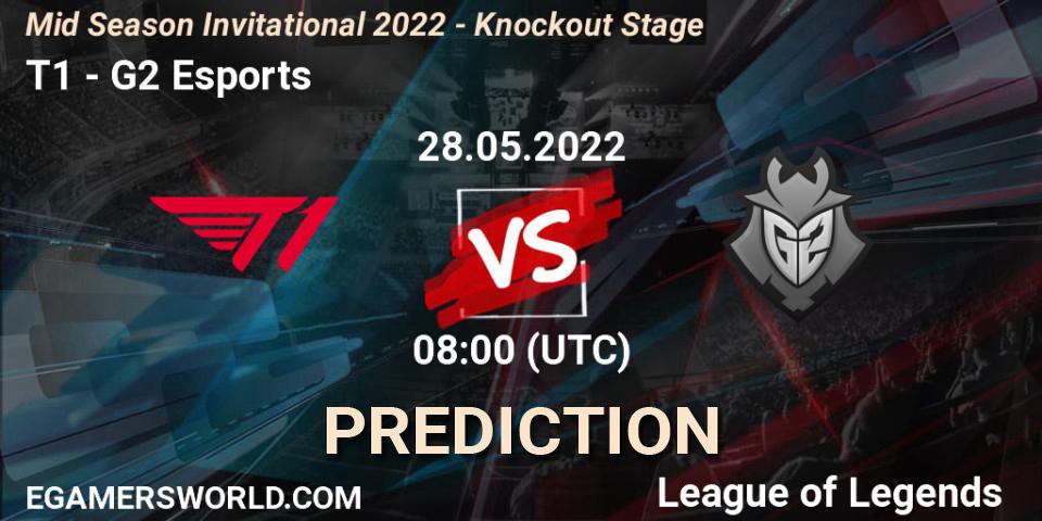 T1 - G2 Esports: Maç tahminleri. 28.05.22, LoL, Mid Season Invitational 2022 - Knockout Stage