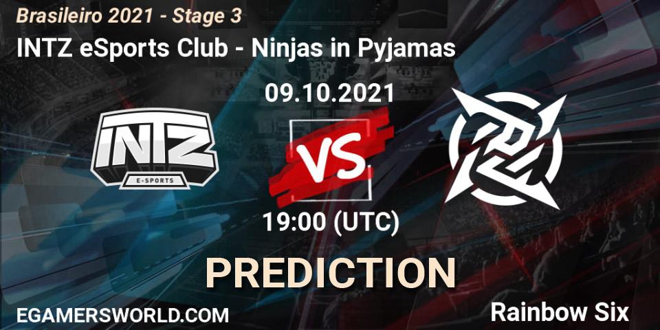 INTZ eSports Club - Ninjas in Pyjamas: Maç tahminleri. 09.10.21, Rainbow Six, Brasileirão 2021 - Stage 3