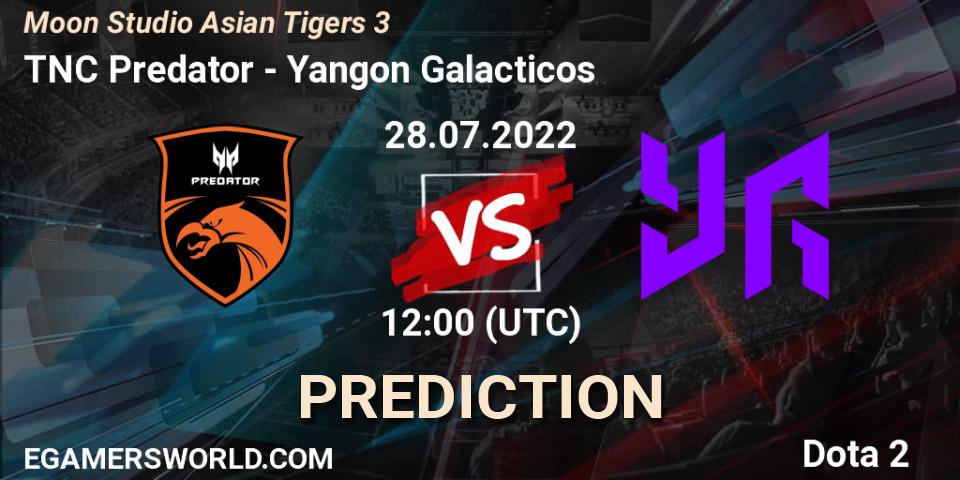 TNC Predator - Yangon Galacticos: Maç tahminleri. 28.07.2022 at 12:49, Dota 2, Moon Studio Asian Tigers 3