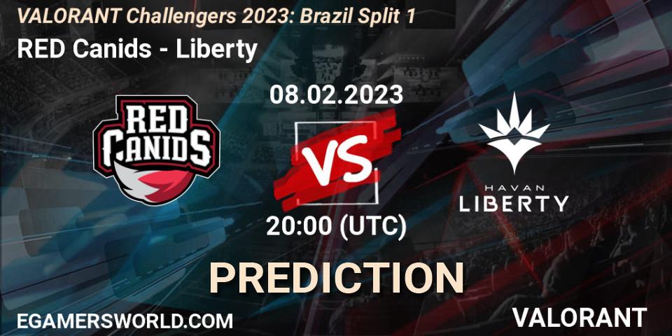 RED Canids - Liberty: Maç tahminleri. 08.02.23, VALORANT, VALORANT Challengers 2023: Brazil Split 1