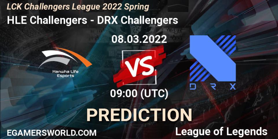 HLE Challengers - DRX Challengers: Maç tahminleri. 08.03.2022 at 09:00, LoL, LCK Challengers League 2022 Spring