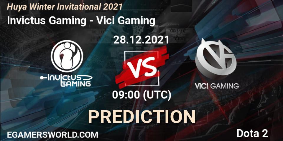 Invictus Gaming - Vici Gaming: Maç tahminleri. 28.12.21, Dota 2, Huya Winter Invitational 2021