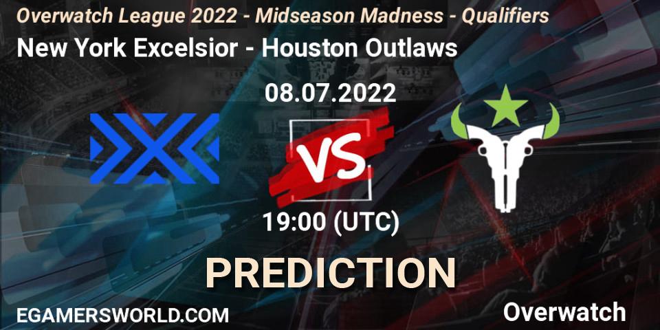 New York Excelsior - Houston Outlaws: Maç tahminleri. 08.07.22, Overwatch, Overwatch League 2022 - Midseason Madness - Qualifiers