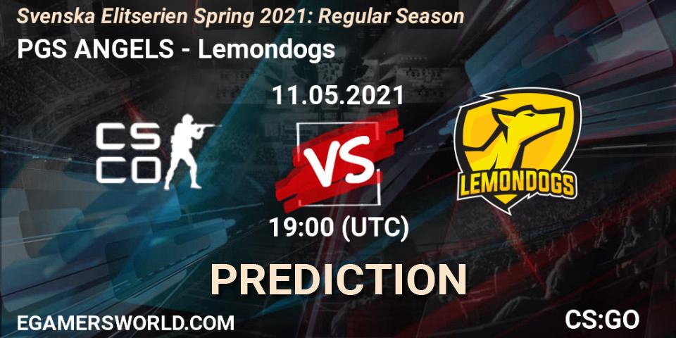 PGS ANGELS - Lemondogs: Maç tahminleri. 11.05.2021 at 19:00, Counter-Strike (CS2), Svenska Elitserien Spring 2021: Regular Season
