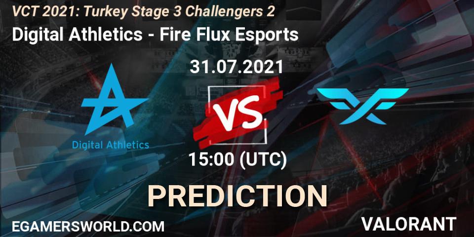 Digital Athletics - Fire Flux Esports: Maç tahminleri. 31.07.2021 at 15:00, VALORANT, VCT 2021: Turkey Stage 3 Challengers 2
