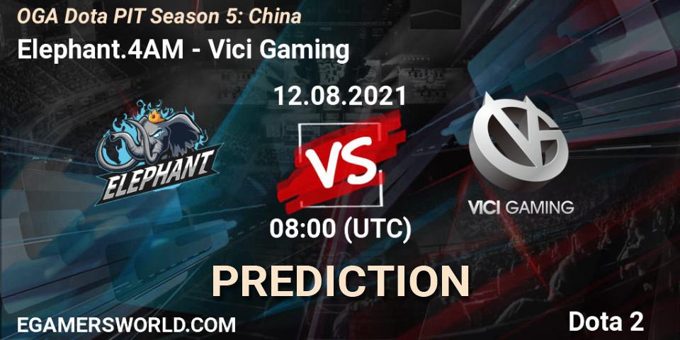Elephant.4AM - Vici Gaming: Maç tahminleri. 12.08.2021 at 08:03, Dota 2, OGA Dota PIT Season 5: China
