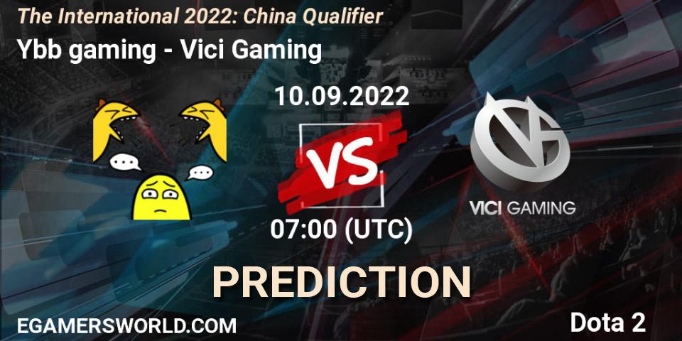 Ybb gaming - Vici Gaming: Maç tahminleri. 10.09.22, Dota 2, The International 2022: China Qualifier
