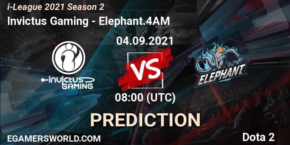 Invictus Gaming - Elephant.4AM: Maç tahminleri. 04.09.2021 at 08:24, Dota 2, i-League 2021 Season 2