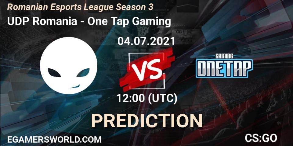 UDP Romania - One Tap Gaming: Maç tahminleri. 04.07.2021 at 12:25, Counter-Strike (CS2), Romanian Esports League Season 3