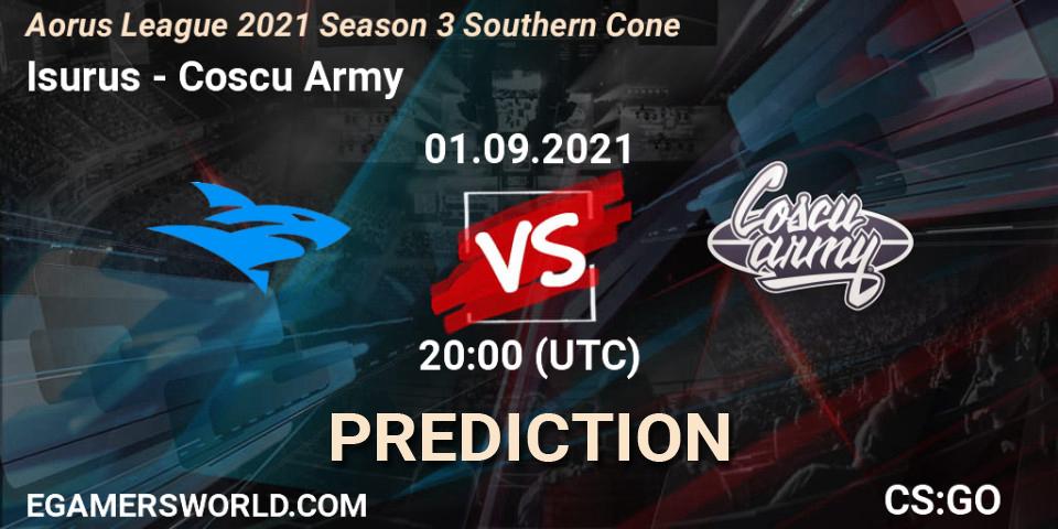 Isurus - Coscu Army: Maç tahminleri. 01.09.2021 at 20:10, Counter-Strike (CS2), Aorus League 2021 Season 3 Southern Cone