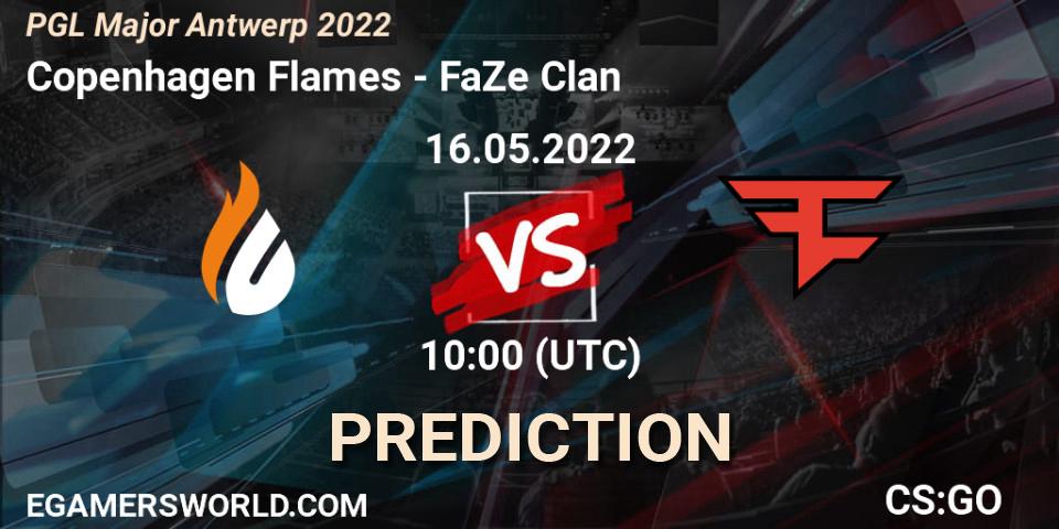 Copenhagen Flames - FaZe Clan: Maç tahminleri. 16.05.2022 at 10:00, Counter-Strike (CS2), PGL Major Antwerp 2022