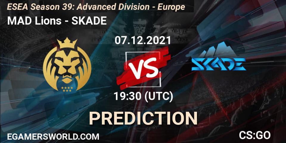 MAD Lions - SKADE: Maç tahminleri. 07.12.2021 at 19:30, Counter-Strike (CS2), ESEA Season 39: Advanced Division - Europe