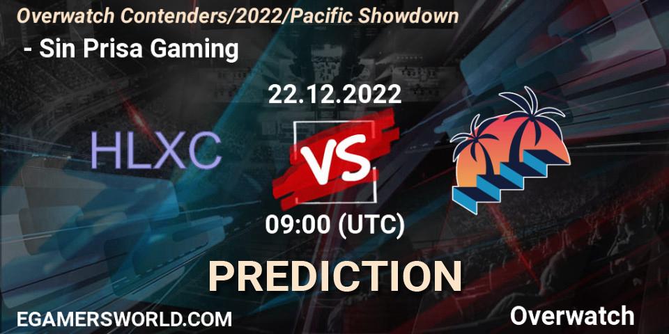 荷兰小车 - Sin Prisa Gaming: Maç tahminleri. 22.12.2022 at 09:00, Overwatch, Overwatch Contenders 2022 Pacific Showdown