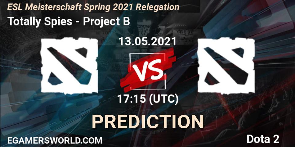 Totally Spies - Project B: Maç tahminleri. 13.05.2021 at 17:16, Dota 2, ESL Meisterschaft Spring 2021 Relegation