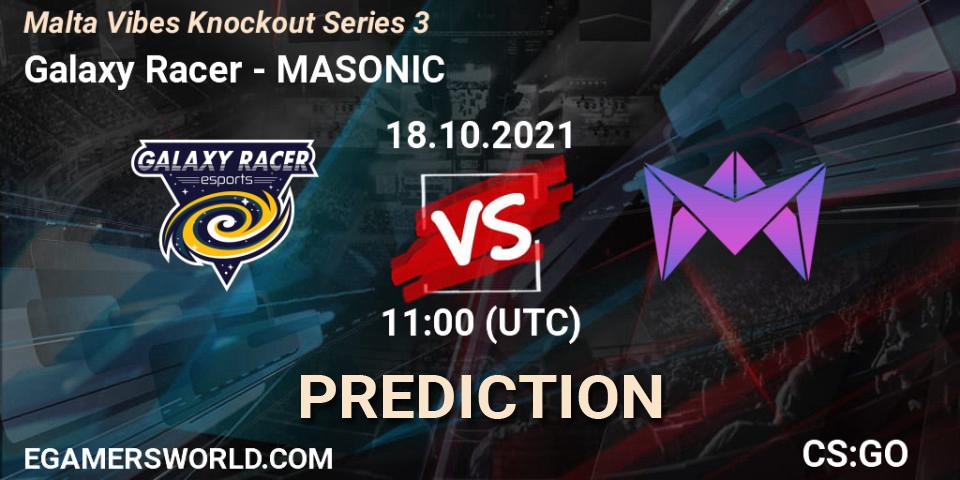 Galaxy Racer - MASONIC: Maç tahminleri. 18.10.2021 at 11:00, Counter-Strike (CS2), Malta Vibes Knockout Series 3