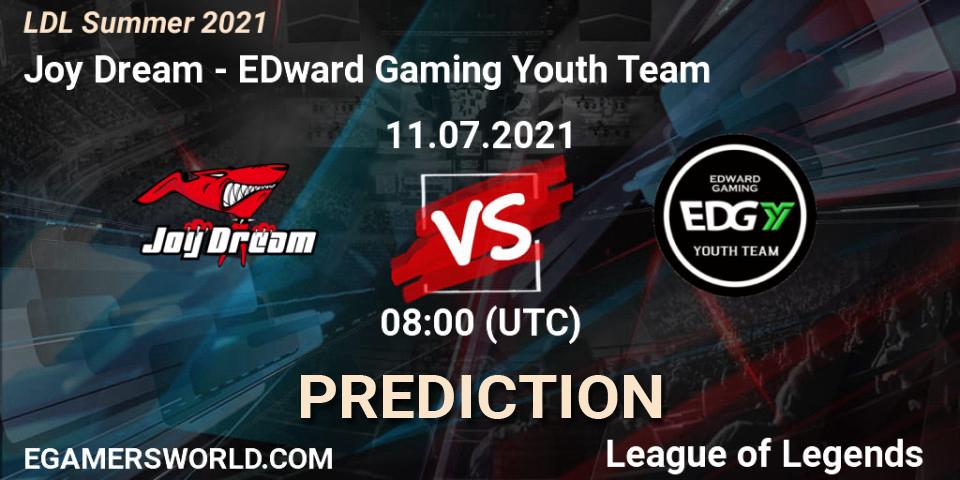 Joy Dream - EDward Gaming Youth Team: Maç tahminleri. 11.07.21, LoL, LDL Summer 2021