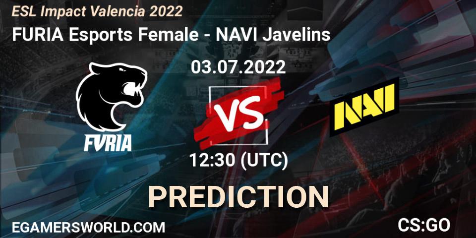 FURIA Esports Female - NAVI Javelins: Maç tahminleri. 03.07.2022 at 11:40, Counter-Strike (CS2), ESL Impact Valencia 2022