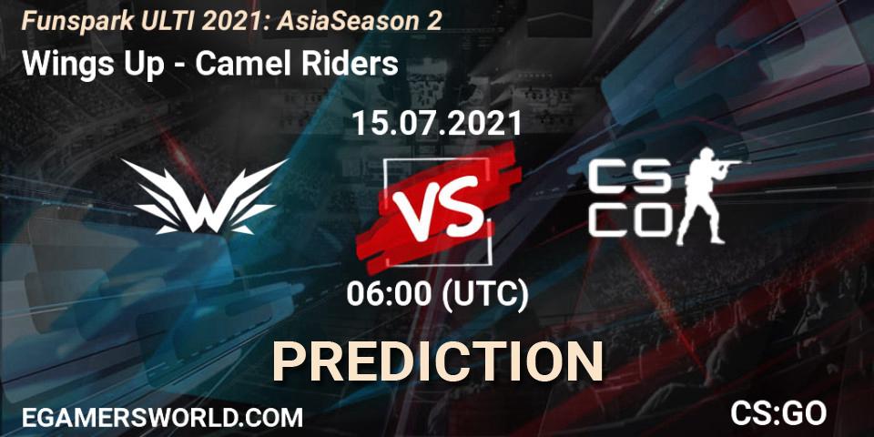 Wings Up - Camel Riders: Maç tahminleri. 15.07.2021 at 06:40, Counter-Strike (CS2), Funspark ULTI 2021: Asia Season 2