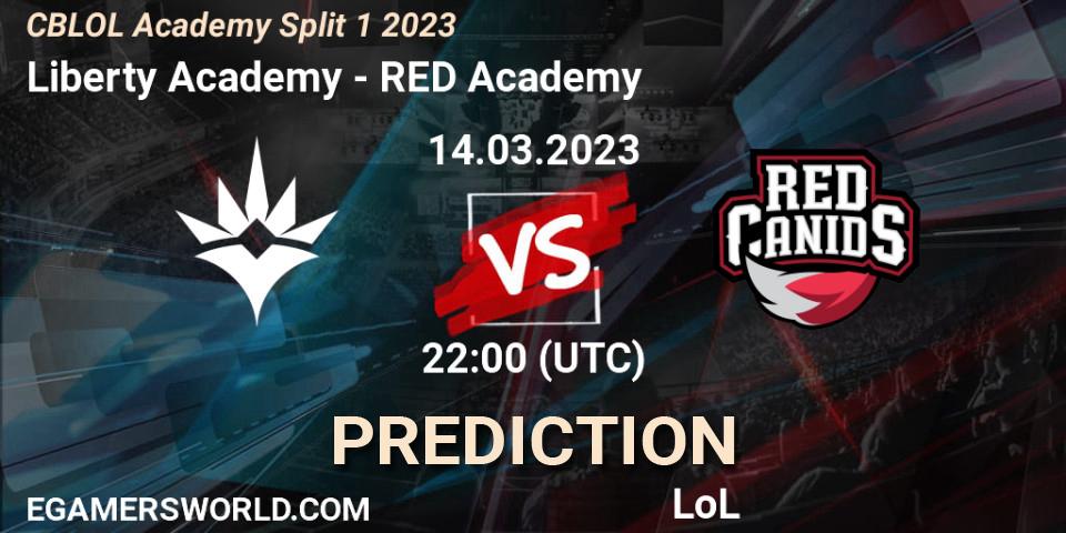 Liberty Academy - RED Academy: Maç tahminleri. 14.03.2023 at 22:00, LoL, CBLOL Academy Split 1 2023