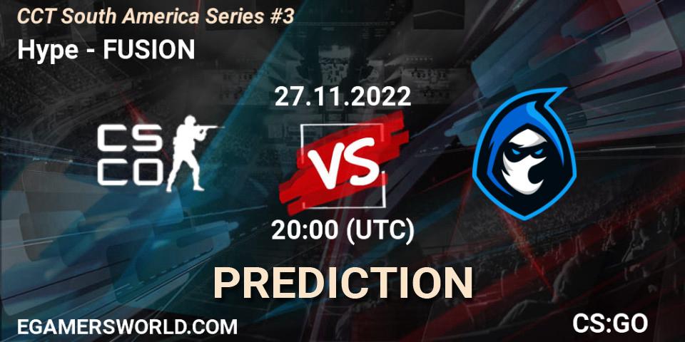 Hype - FUSION: Maç tahminleri. 27.11.2022 at 20:00, Counter-Strike (CS2), CCT South America Series #3