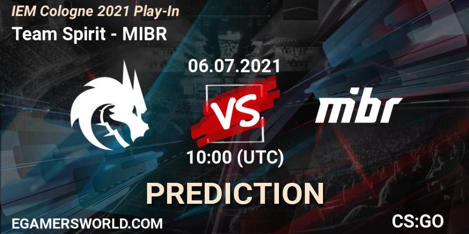 Team Spirit - MIBR: Maç tahminleri. 06.07.2021 at 10:00, Counter-Strike (CS2), IEM Cologne 2021 Play-In