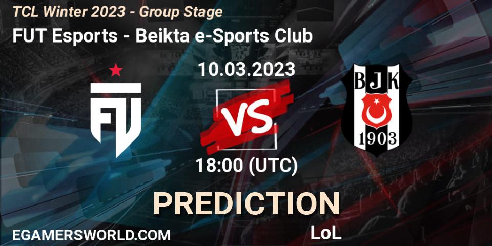 FUT Esports - Beşiktaş e-Sports Club: Maç tahminleri. 17.03.2023 at 18:00, LoL, TCL Winter 2023 - Group Stage