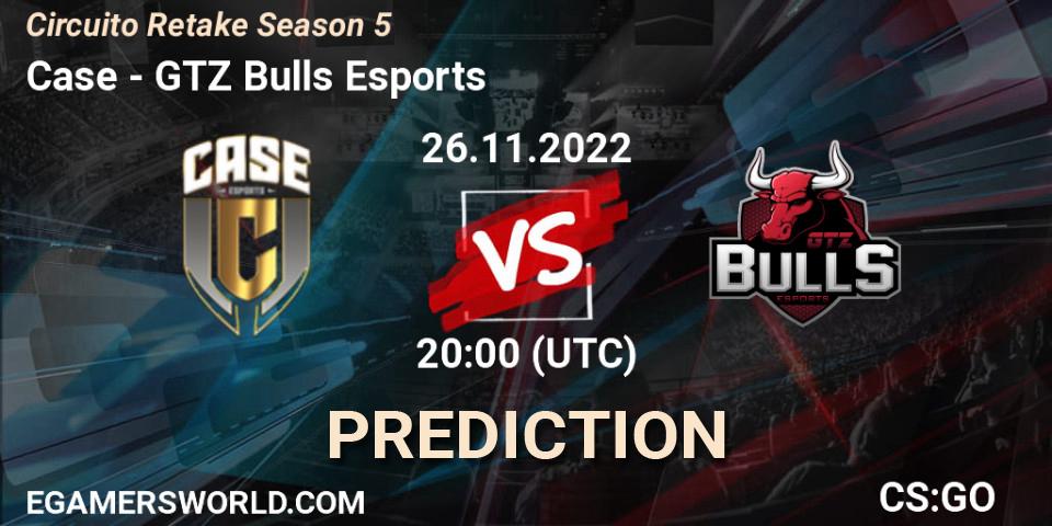Case - GTZ Bulls Esports: Maç tahminleri. 26.11.22, CS2 (CS:GO), Circuito Retake Season 5