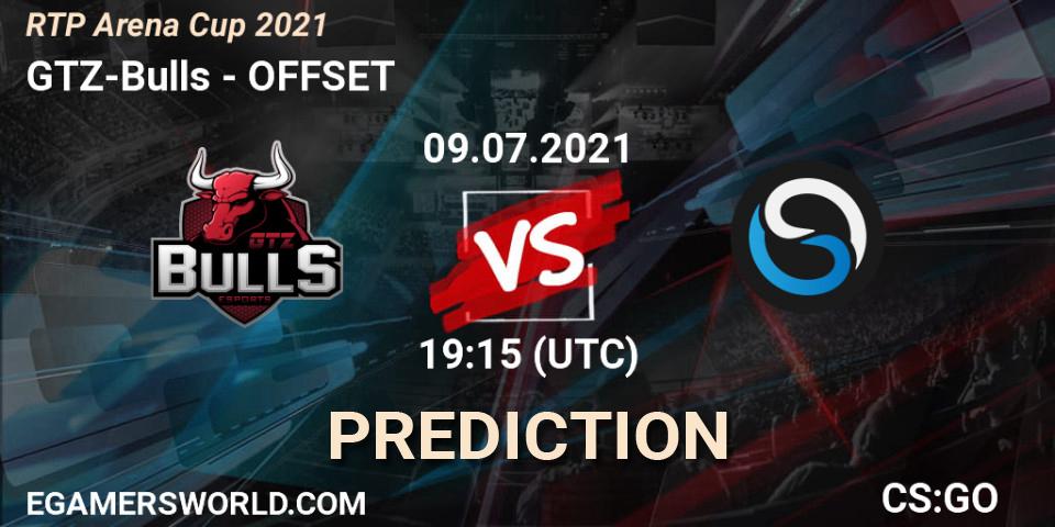 GTZ-Bulls - OFFSET: Maç tahminleri. 09.07.2021 at 19:15, Counter-Strike (CS2), RTP Arena Cup 2021