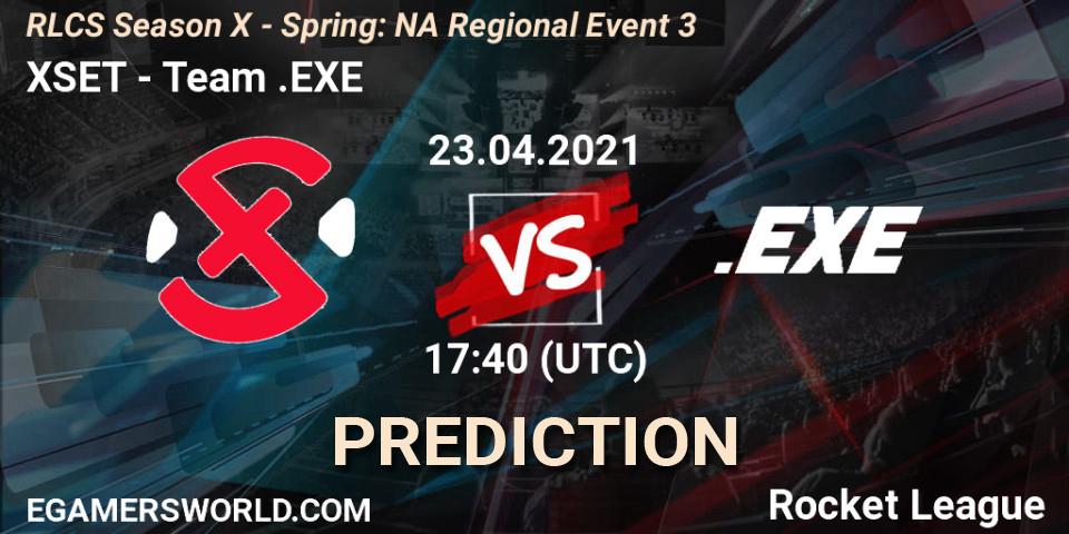 XSET - Team.EXE: Maç tahminleri. 23.04.2021 at 18:00, Rocket League, RLCS Season X - Spring: NA Regional Event 3