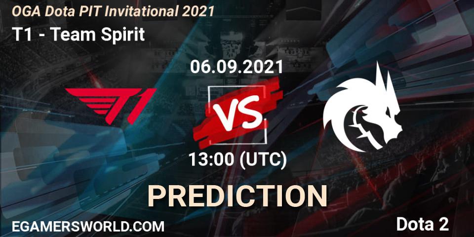 T1 - Team Spirit: Maç tahminleri. 06.09.2021 at 13:37, Dota 2, OGA Dota PIT Invitational 2021