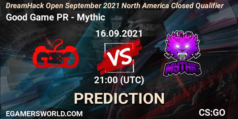 Good Game PR - Mythic: Maç tahminleri. 16.09.21, CS2 (CS:GO), DreamHack Open September 2021 North America Closed Qualifier