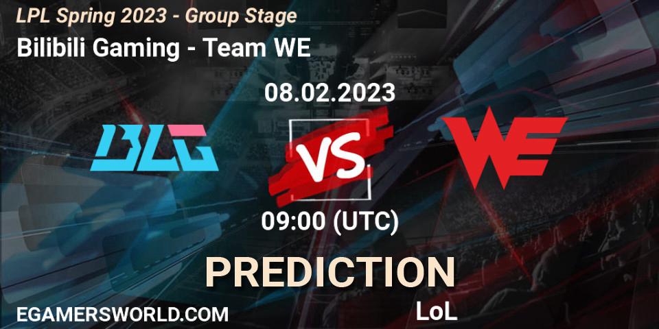 Bilibili Gaming - Team WE: Maç tahminleri. 08.02.23, LoL, LPL Spring 2023 - Group Stage