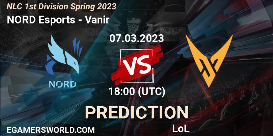 NORD Esports - Vanir: Maç tahminleri. 08.02.2023 at 18:00, LoL, NLC 1st Division Spring 2023