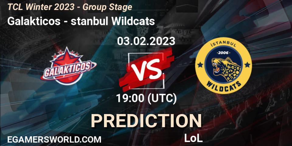 Galakticos - İstanbul Wildcats: Maç tahminleri. 03.02.2023 at 19:00, LoL, TCL Winter 2023 - Group Stage