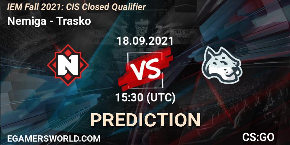 Nemiga - Trasko: Maç tahminleri. 18.09.2021 at 15:50, Counter-Strike (CS2), IEM Fall 2021: CIS Closed Qualifier