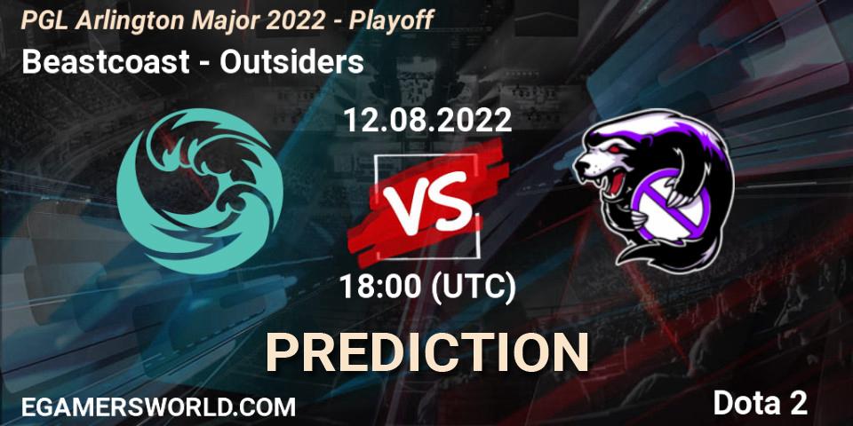Beastcoast - Outsiders: Maç tahminleri. 12.08.2022 at 18:36, Dota 2, PGL Arlington Major 2022 - Playoff