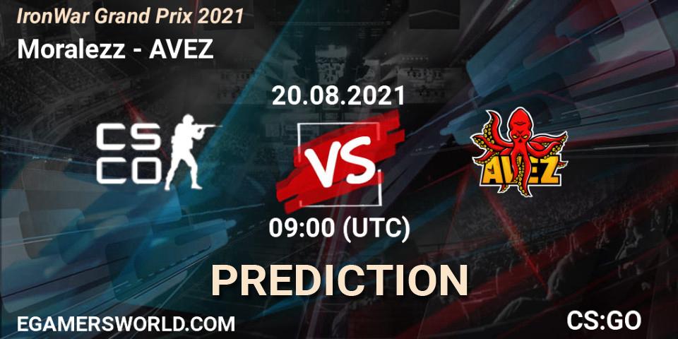 Moralezz - AVEZ: Maç tahminleri. 20.08.2021 at 08:05, Counter-Strike (CS2), IronWar Grand Prix 2021